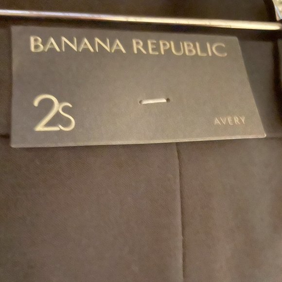 NWT Banana Republic Avery Black Straight Pants Size 2 - Picture 6 of 6